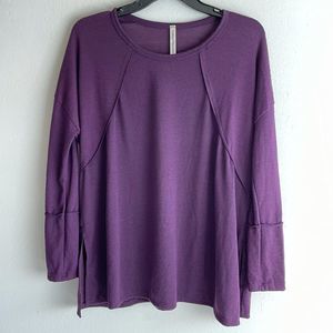 Forgotten Grace Purple Long Sleeve Knit Top